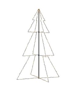 Albero di Natale a Cono 240 LED per Interni Esterni 118x180 cm