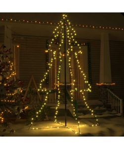 Albero di Natale a Cono 240 LED per Interni Esterni 118x180 cm