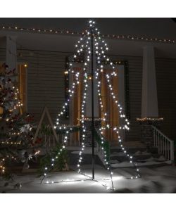 Albero di Natale a Cono 240 LED per Interni Esterni 118x180 cm