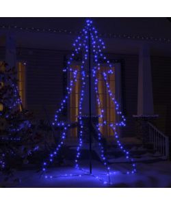 Albero di Natale a Cono 240 LED per Interni Esterni 118x180 cm