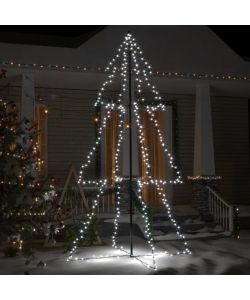 Albero di Natale a Cono 300 LED per Interni Esterni 120x220 cm