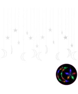 Luci Fatate Stella e Luna con Telecomando 345 LED Multicolore