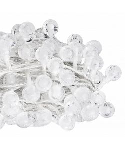 Filo di Luci Sferiche 20m 200 LED Bianco Freddo 8 Funzioni