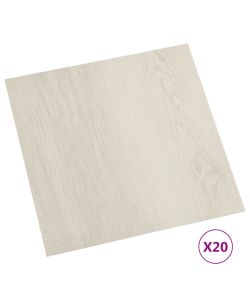 Listoni per Pavimenti Autoadesivi 20 pz in PVC 1,86 mq Beige 330153