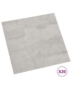 Listoni Pavimenti Adesivi 20 pz in PVC 1,86 mq Grigio Chiaro 330154