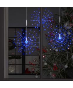 Luce di Natale Fuochi Artificio Blu 20 cm 140 LED