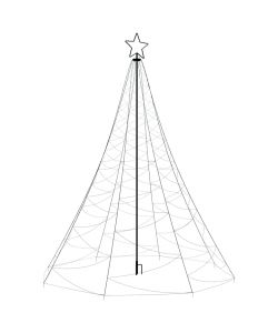 Albero di Natale con Palo in Metallo 500 LED Colorato 3 m