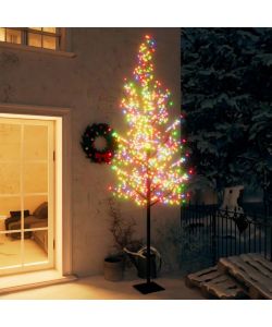 Albero di Natale 600 LED Luci Colorate Ciliegio in Fiore 300 cm