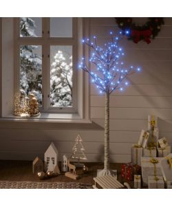 Albero Natale 140 LED 1,5m Salice Blu Interno Esterno