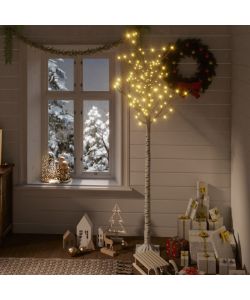 Albero Natale 180 LED 1,8m Salice Bianco Caldo Interno Esterno
