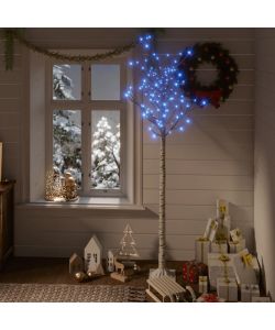 Albero Natale 180 LED 1,8m Salice Blu Interno Esterno