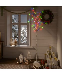 Albero Natale 180 LED 1,8m Salice Colorato Interno Esterno