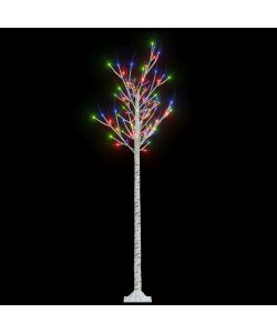 Albero Natale 180 LED 1,8m Salice Colorato Interno Esterno