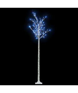 Albero Natale 200 LED 2,2m Salice Blu Interno Esterno