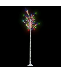 Albero Natale 200 LED 2,2m Salice Colorato Interno Esterno