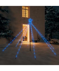 Luci per Albero di Natale Interni Esterni 400 LED Blu 2,5 m