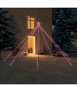 Luci per Albero Natale Interni Esterni 576 LED Colorate 3,6 m