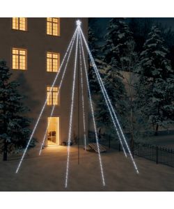 Luci Albero Natale Interni Esterni 1300 LED Bianco Freddo 8 m