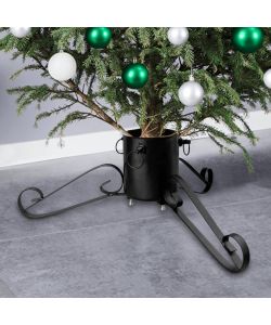 Base per Albero di Natale Nera 58x58x21 cm