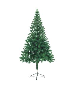 Set Albero Natale Artificiale con LED e Palline 150 cm 380 Rami