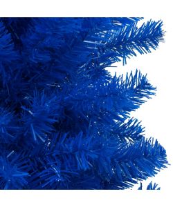 Set Albero Natale Artificiale con LED e Palline Blu 240 cm PVC