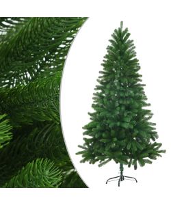 Set Albero Natale Artificiale con LED e Palline Verde 150 cm