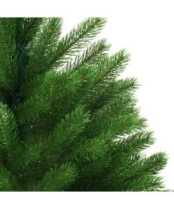 Set Albero Natale Artificiale con LED e Palline 240 cm Verde