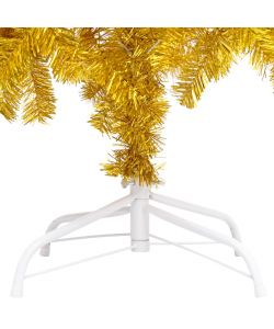 Set Albero Natale Artificiale con LED e Palline Oro 150cm PET