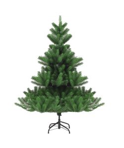 Albero Natale Artificiale Abete Nordmann LED Palline Verde210cm