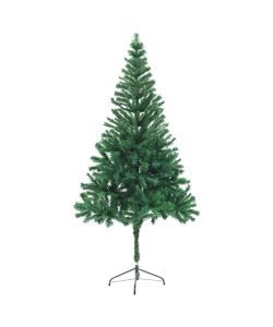 Set Albero Natale Artificiale con LED e Palline 180 cm 564 Rami