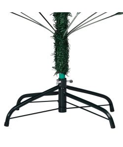 Set Albero Natale Artificiale con LED e Palline Verde 150cm PVC