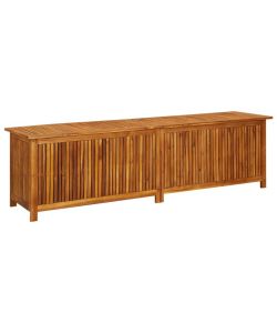 Contenitore da Giardino 200x50x58cm in Legno Massello di Acacia