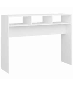 Tavolo Consolle Bianco 105x30x80 cm in Truciolato