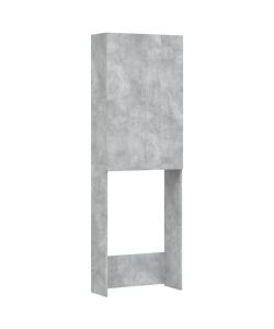 Mobile per Lavatrice Grigio Cemento 64x25,5x190cm