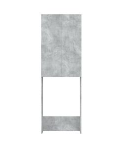 Mobile per Lavatrice Grigio Cemento 64x25,5x190cm