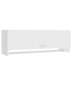 Armadio Bianco 100x32,5x35 cm in Legno Multistrato