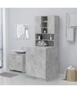 Mobile per Lavatrice Grigio Cemento 71x71,5x91,5 cm