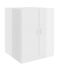 Mobile per Lavatrice Bianco Lucido 71x71,5x91,5 cm