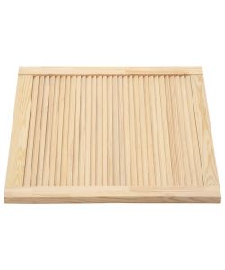 Ante a Lamelle 4 pz in Legno Massello di Pino 39,5x39,4 cm