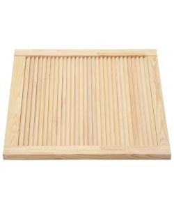 Ante a Lamelle 4 pz in Legno Massello di Pino 39,5x49,4 cm