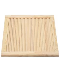 Ante a Lamelle 2 pz in Legno Massello di Pino 39,5x59,4 cm