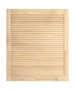 Ante a Lamelle 2 pz in Legno Massello di Pino 61,5x49,4 cm