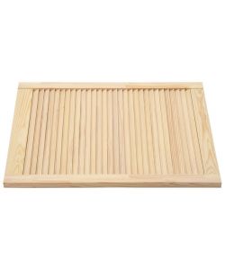 Ante a Lamelle 2 pz in Legno Massello di Pino 61,5x49,4 cm