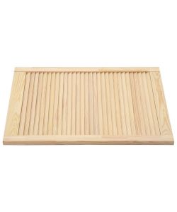 Anta a Lamelle in Legno Massello di Pino 69x49,4 cm