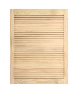 Ante a Lamelle 2 pz in Legno Massello di Pino 69x49,4 cm