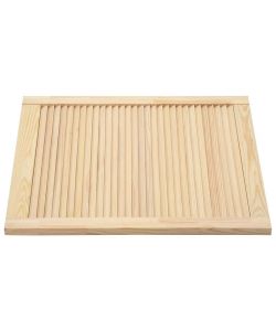 Ante a Lamelle 2 pz in Legno Massello di Pino 69x59,4 cm