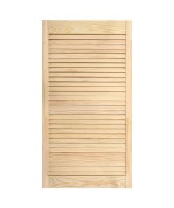 Ante a Lamelle 4 pz in Legno Massello di Pino 99,3x39,4 cm