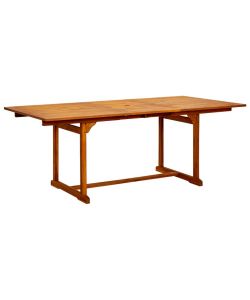 Tavolo da Pranzo per Esterni (150-200)x100x75cm Massello Acacia 316564