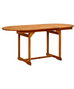 Tavolo da Pranzo per Esterni (120-170)x80x75 cm in Legno Acacia 316567