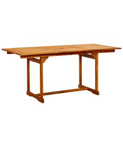 Tavolo da Pranzo per Esterni (120-170)x80x75 cm in Legno Acacia 316568